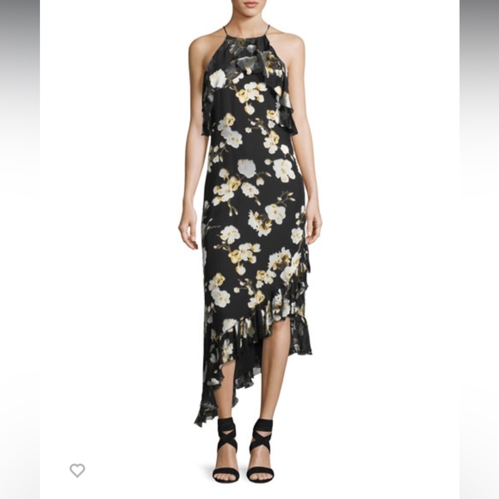 COPY - Alice + Olivia floral asymmetrical dress Size 6